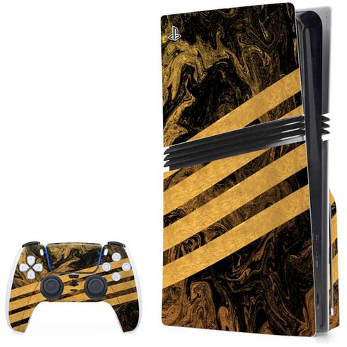 Striped Marble PlayStation PS5 Skins