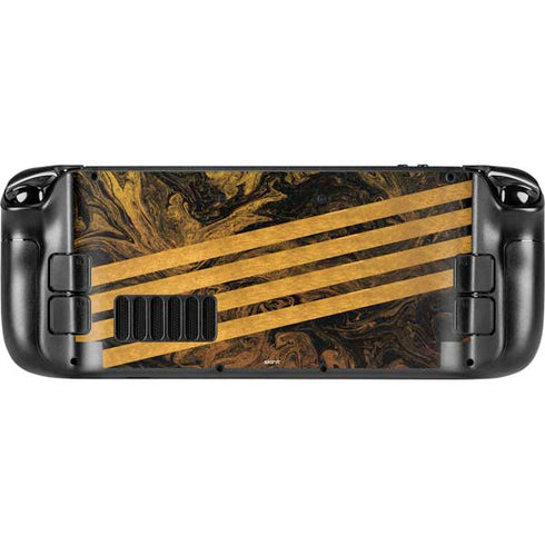 Striped Marble Steam Deck Handheld Gaming Computer Skin