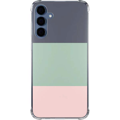 Striped Spring Colors Galaxy A55 5G Clear Case
