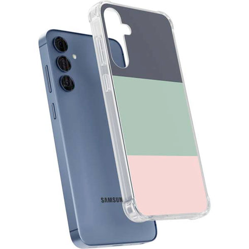 Striped Spring Colors Galaxy A55 5G Clear Case