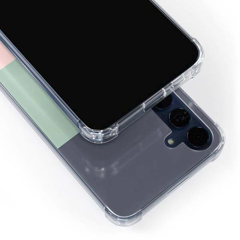 Striped Spring Colors Galaxy A55 5G Clear Case