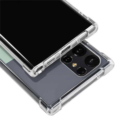 Striped Spring Colors Galaxy S22 Ultra Clear Case