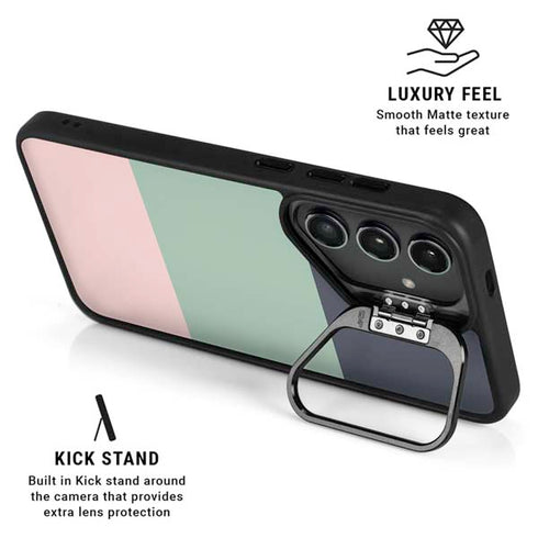 Striped Spring Colors Galaxy S24 FE Kickstand Case