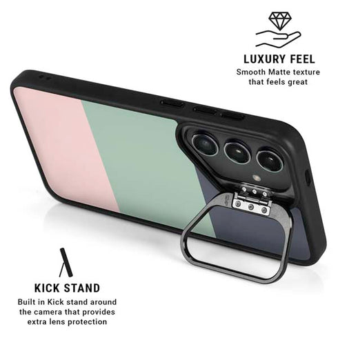 Striped Spring Colors Galaxy S24 Plus Kickstand Case