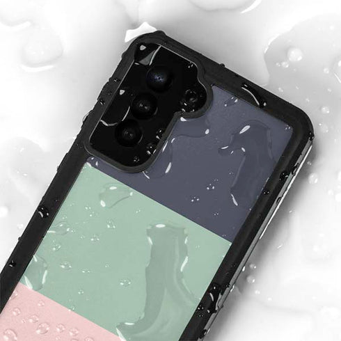 Striped Spring Colors Galaxy S24 Plus Waterproof Case