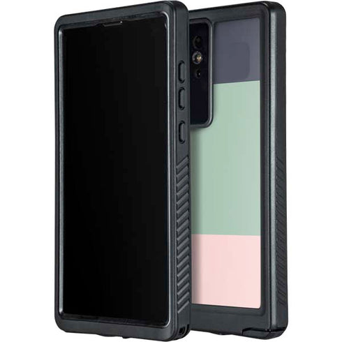 Striped Spring Colors Galaxy S24 Ultra Waterproof Case