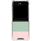 Striped Spring Colors Galaxy Z Flip6 Clear Case