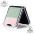 Striped Spring Colors Galaxy Z Flip6 Clear Case