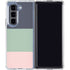 Striped Spring Colors Galaxy Z Fold5 5G Clear Case