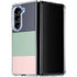 Striped Spring Colors Galaxy Z Fold5 5G Clear Case