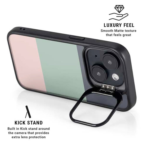 Striped Spring Colors iPhone 14 Plus Kickstand Case