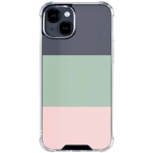 Striped Spring Colors iPhone 15 Clear Case