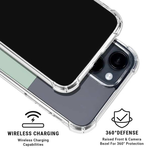 Striped Spring Colors iPhone 15 Clear Case