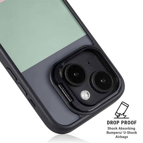 Striped Spring Colors iPhone 15 Plus Kickstand Case