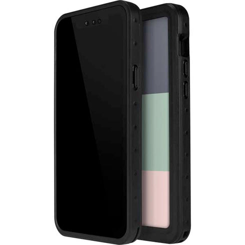 Striped Spring Colors iPhone 15 Pro Waterproof Case