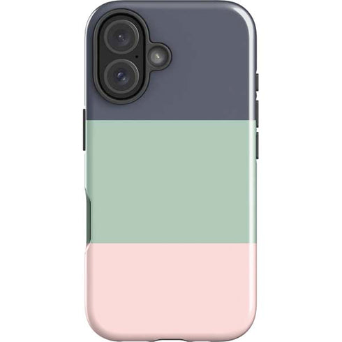 Striped Spring Colors iPhone 16 Plus Impact Case