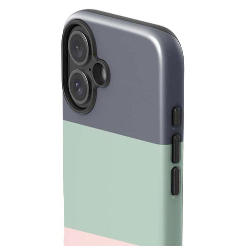 Striped Spring Colors iPhone 16 Plus Impact Case