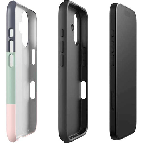 Striped Spring Colors iPhone 16 Plus Impact Case