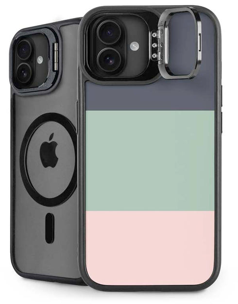 Striped Spring Colors iPhone 16 Plus Kickstand Case