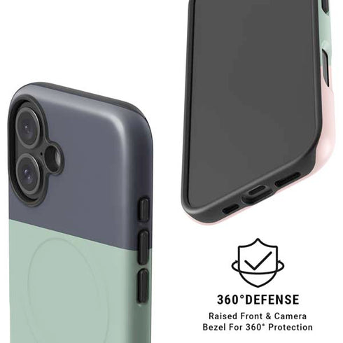 Striped Spring Colors iPhone 16 Plus Magsafe Impact Case