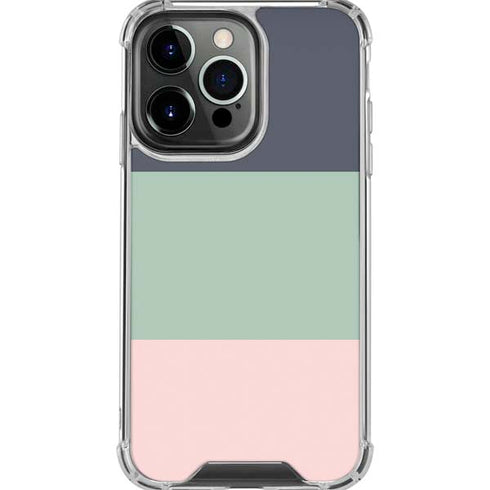 Striped Spring Colors iPhone 16 Pro Max Clear Case