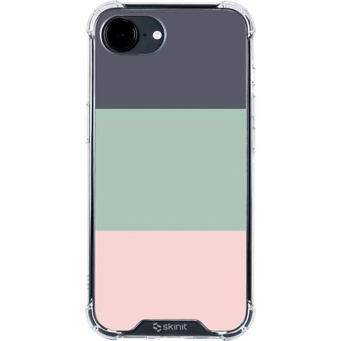 Striped Spring Colors iPhone 16e Clear Case