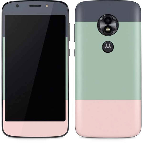 Striped Spring Colors Moto E5 Play Skin