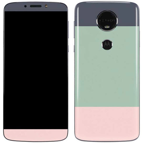 Striped Spring Colors Moto E5 Plus Skin