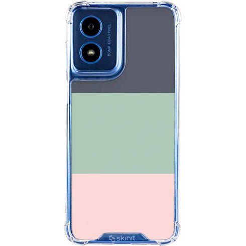 Striped Spring Colors Moto G Play 4G (2024) Clear Case