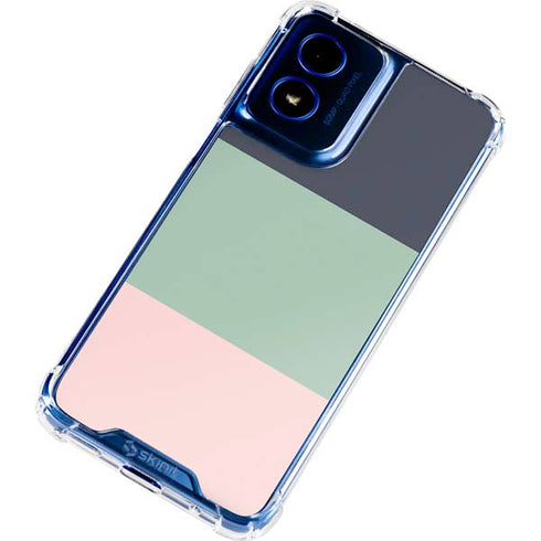 Striped Spring Colors Moto G Play 4G (2024) Clear Case