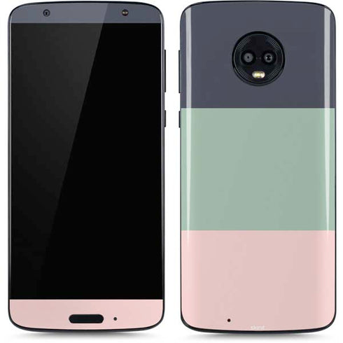 Striped Spring Colors Moto G6 Skin