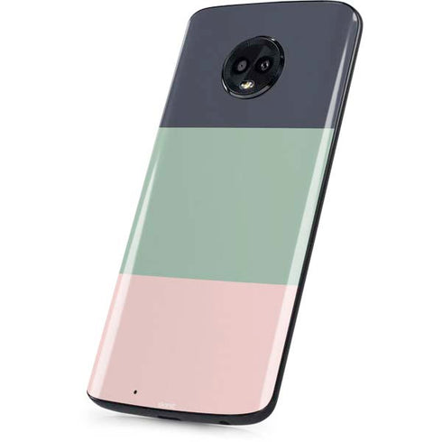 Striped Spring Colors Moto G6 Skin