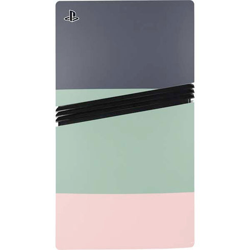 Striped Spring Colors PS5 Pro Disk Bundle Skin