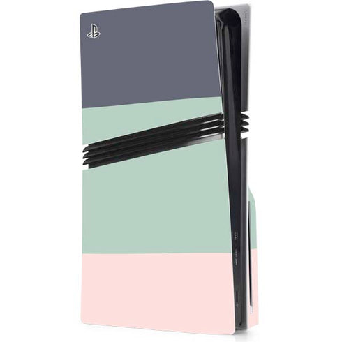 Striped Spring Colors PS5 Pro Disk Console Skin