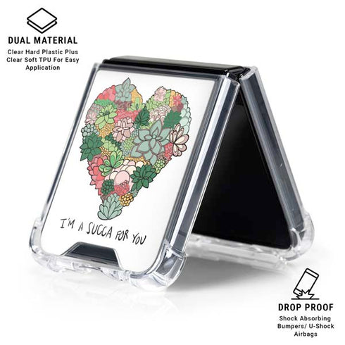 Succa For You Galaxy Z Flip6 Clear Case