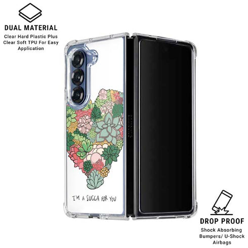 Succa For You Galaxy Z Fold6 Clear Case