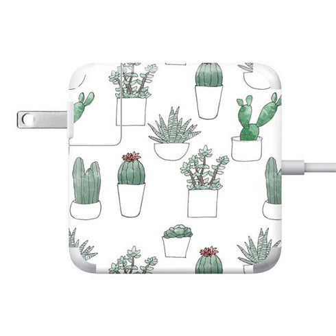 Succulent Pattern 85W Power Adapter (15 and 17 inch MacBook Pro Charger) Skin