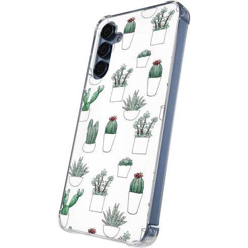Succulent Pattern Galaxy A35 5G Clear Case
