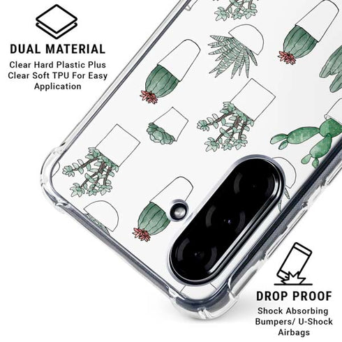 Succulent Pattern Galaxy A36 5G Clear Case