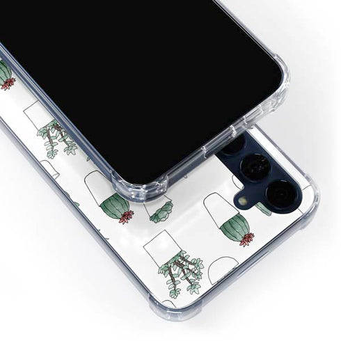 Succulent Pattern Galaxy A55 5G Clear Case