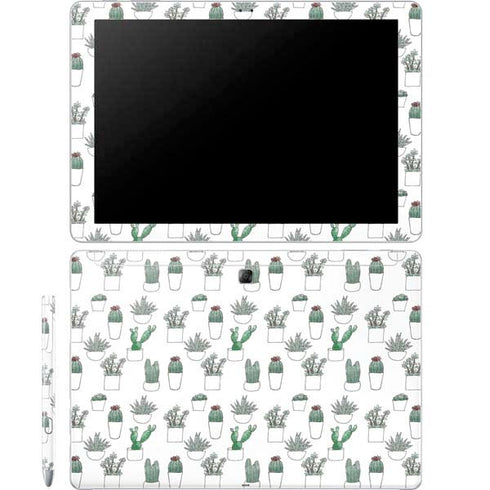 Succulent Pattern Galaxy Book 12in Skin