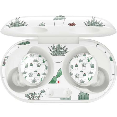 Succulent Pattern Galaxy Buds Plus Skin