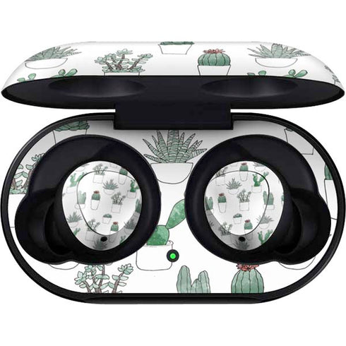 Succulent Pattern Galaxy Buds Skin