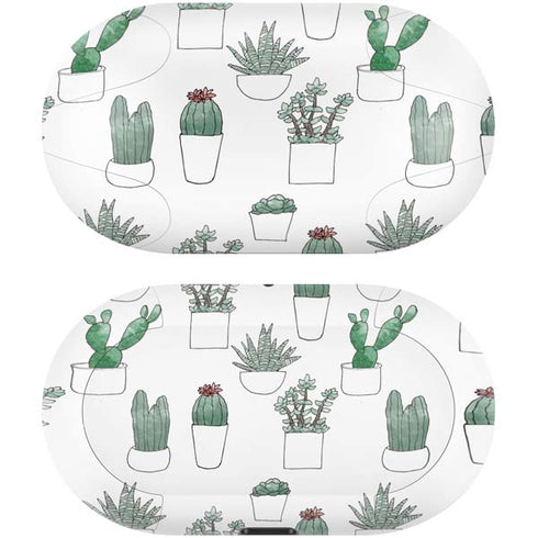 Succulent Pattern Galaxy Buds Skin