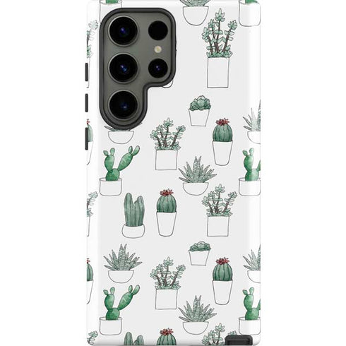 Succulent Pattern Galaxy S23 Ultra Pro Case
