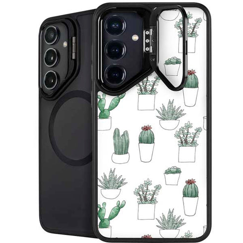 Succulent Pattern Galaxy S24 Kickstand Case