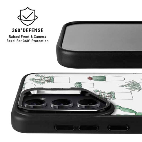 Succulent Pattern Galaxy S24 Kickstand Case