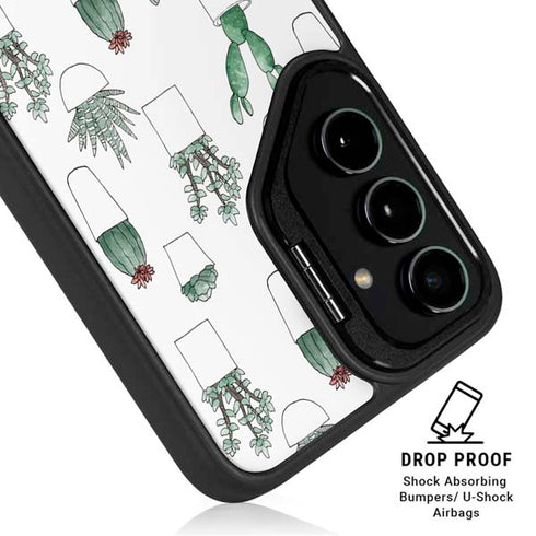 Succulent Pattern Galaxy S25 Kickstand Case