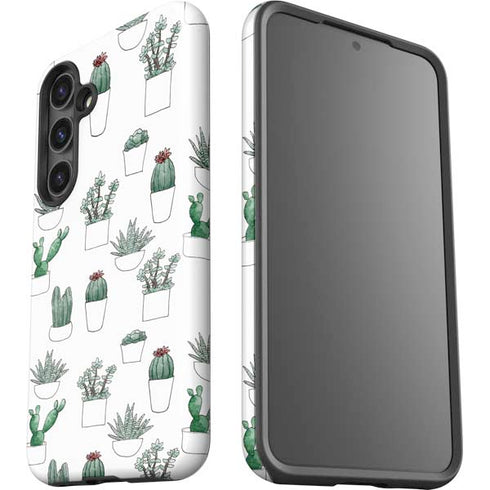 Succulent Pattern Galaxy S25 Plus Impact Case