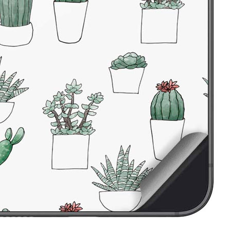 Succulent Pattern Galaxy S25 Plus Skin